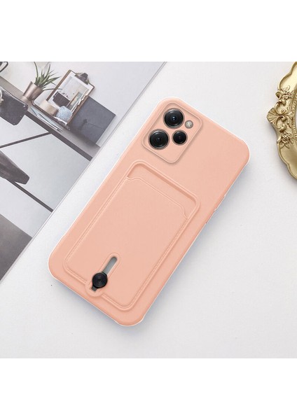 Xiaomi Poco X5 Pro 5g Uyumlu Kılıf Zebana Kartlıklı Sweet Yumuşak Silikon Kılıf Rose Gold