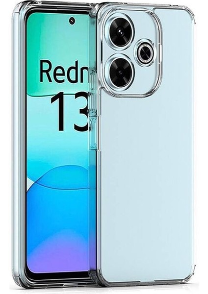 Xiaomi Redmi 13 Uyumlu Kılıf Zebana Şeffaf Soft Silikon Kılıf Şeffaf