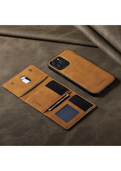 Xiaomi Redmi Note 14 Pro Uyumlu Kılıf Zebana 2in1 Elite Class Cüzdanlı Deri Kılıf Koyu Kahverengi fiyatları