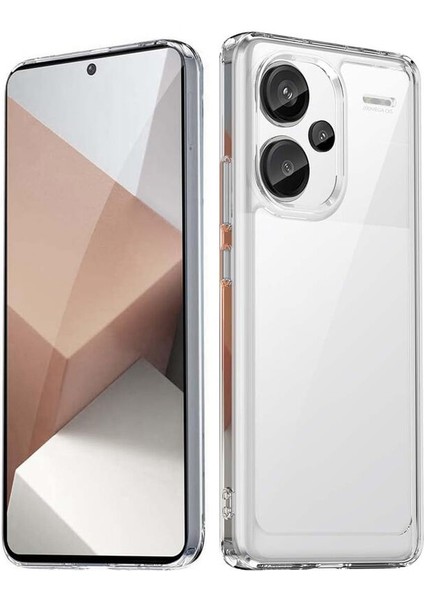Xiaomi Redmi Note 13 Pro Plus 5g Uyumlu Kılıf Zebana Şeffaf Soft Silikon Kılıf Şeffaf