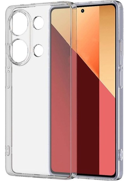 Xiaomi Redmi Note 13 Pro 4g Uyumlu Kılıf Zebana Şeffaf Soft Silikon Kılıf Şeffaf