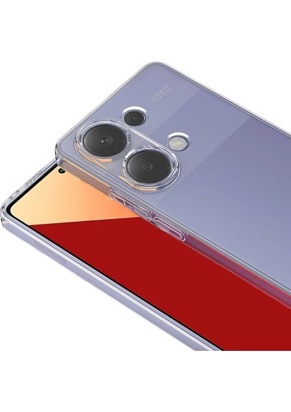 Xiaomi Redmi Note 13 Pro 4g Uyumlu Kılıf Zebana Şeffaf Soft Silikon Kılıf Şeffaf modelleri