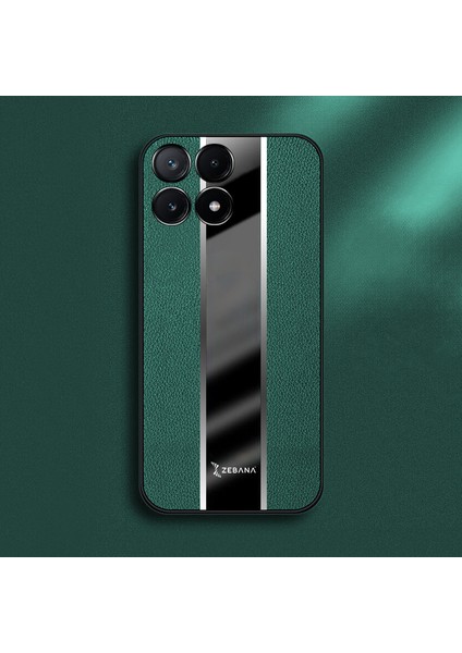 Xiaomi Poco X6 Pro 5g Uyumlu Kılıf Zebana Premium Deri Kılıf Yeşil fırsatları