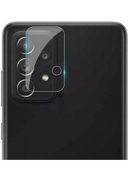Samsung Galaxy A52 Kamera Lens Koruma Camı Siyah