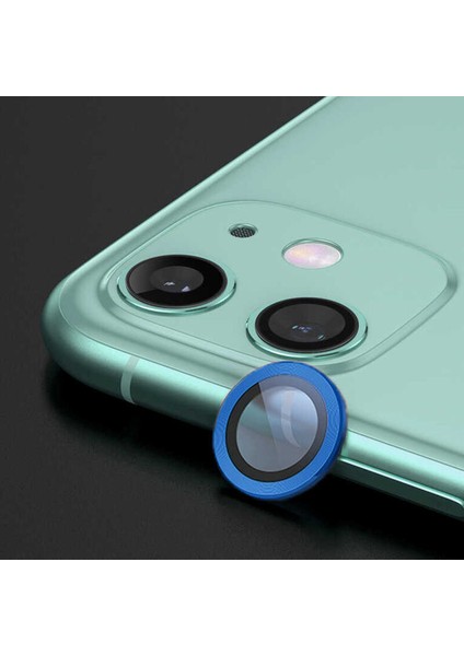 Apple iPhone 12 Cl-07 Kamera Lens Koruyucu Lacivert