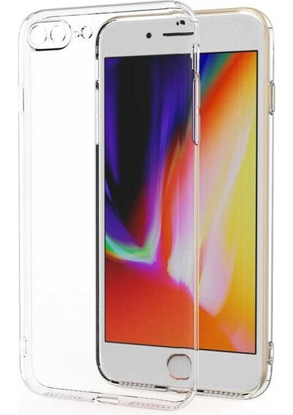 Apple iPhone 7 Plus Uyumlu Kılıf Zebana Şeffaf Soft Silikon Kılıf Şeffaf
