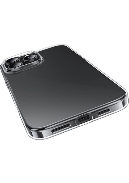 iPhone 15 Pro Max Uyumlu Kılıf Şeffaf Soft Silikon Kılıf Şeffaf