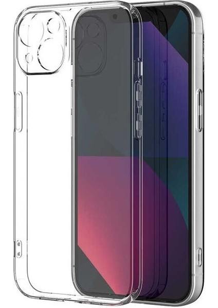 Apple iPhone 15 Uyumlu Kılıf Zebana Şeffaf Soft Silikon Kılıf Şeffaf