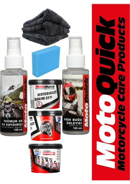 Motosiklet Bakım ve Temizlik Seti 11 Parça Su Kaydırıcı ve Kask Temizleyici fiyatları