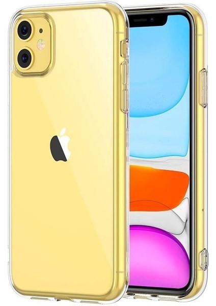Apple iPhone 12 Uyumlu Kılıf Zebana Şeffaf Soft Silikon Kılıf Şeffaf