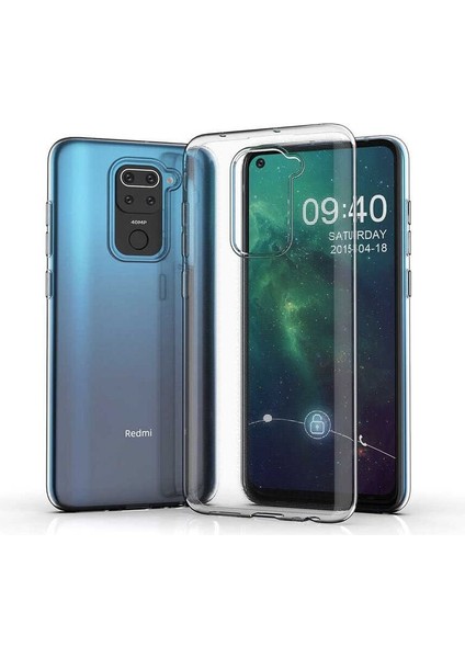Xiaomi Redmi Note 9 Uyumlu Kılıf Zebana Şeffaf Soft Silikon Kılıf Şeffaf