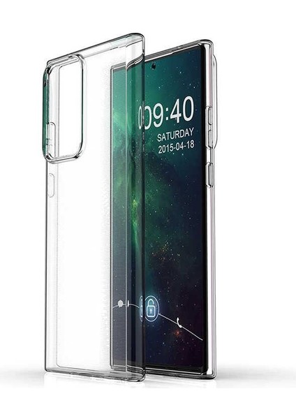 Samsung Galaxy Note 20 Ultra 5g Uyumlu Kılıf Zebana Şeffaf Soft Silikon Kılıf Şeffaf