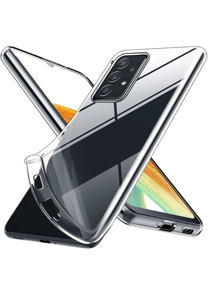 Samsung Galaxy A53 5g Uyumlu Kılıf Zebana Şeffaf Soft Silikon Kılıf Şeffaf