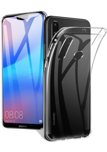 Huawei P30 Lite Uyumlu Kılıf Zebana Şeffaf Soft Silikon Kılıf Şeffaf