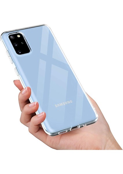 Samsung Galaxy S20 Plus Uyumlu Kılıf Zebana Şeffaf Soft Silikon Kılıf Şeffaf