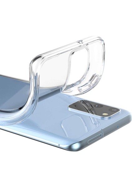 Samsung Galaxy S20 Plus Uyumlu Kılıf Zebana Şeffaf Soft Silikon Kılıf Şeffaf