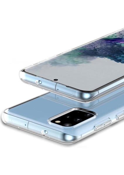Samsung Galaxy S20 Plus Uyumlu Kılıf Zebana Şeffaf Soft Silikon Kılıf Şeffaf