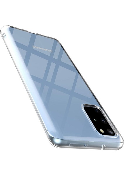 Samsung Galaxy S20 Plus Uyumlu Kılıf Zebana Şeffaf Soft Silikon Kılıf Şeffaf