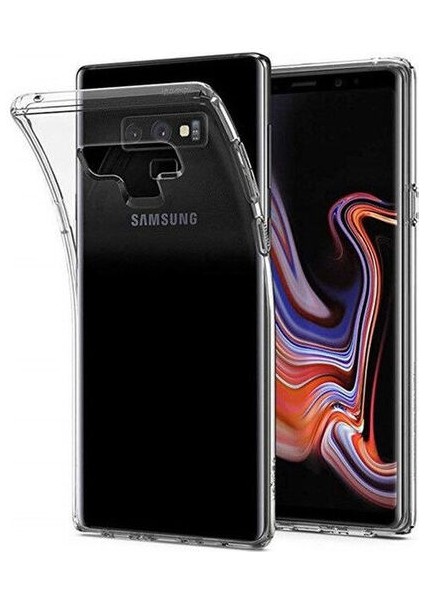 Samsung Galaxy Note 9 Uyumlu Kılıf Zebana Şeffaf Soft Silikon Kılıf Şeffaf