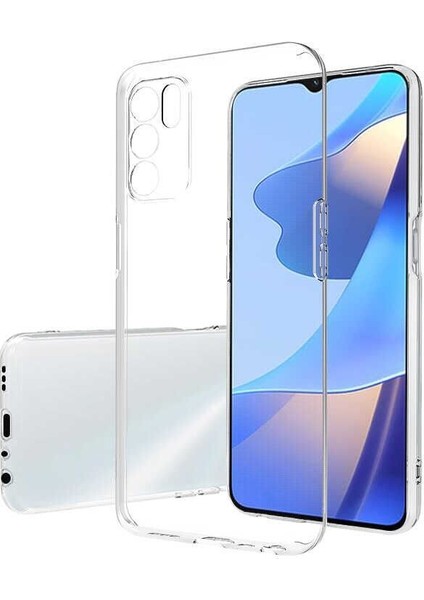 Oppo A16 Uyumlu Kılıf Zebana Şeffaf Soft Silikon Kılıf Şeffaf
