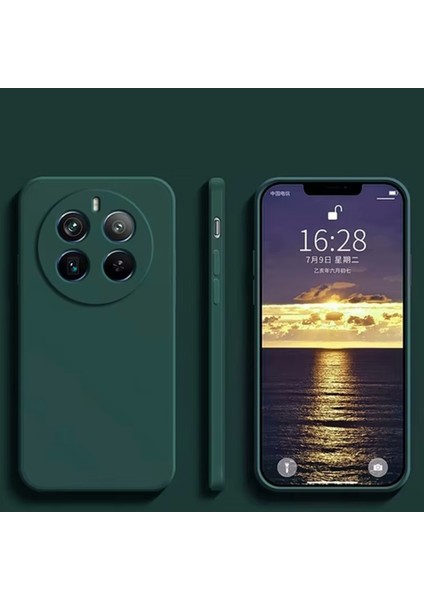 Realme 12 Kılıf Lansman Kamera Korumalı Içi Kadife Yumuşak Renkli Silikon Mat Hisli Süet Liquid