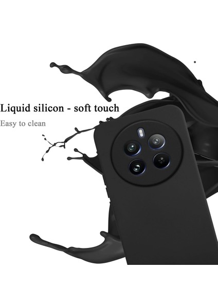 Realme 12 Kılıf Lansman Kamera Korumalı Içi Kadife Yumuşak Renkli Silikon Mat Hisli Süet Liquid