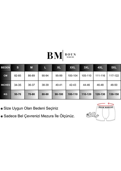 Erkek Boxer Likralı Premium 6'lı Pamuk Chester