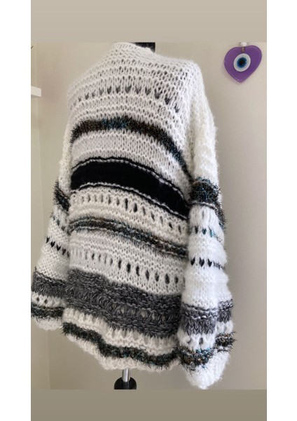 Büyük Beden Renkli Hırka Tasarım Yünlü ELÖRGÜSÜ(BOY78CM) fiyatları