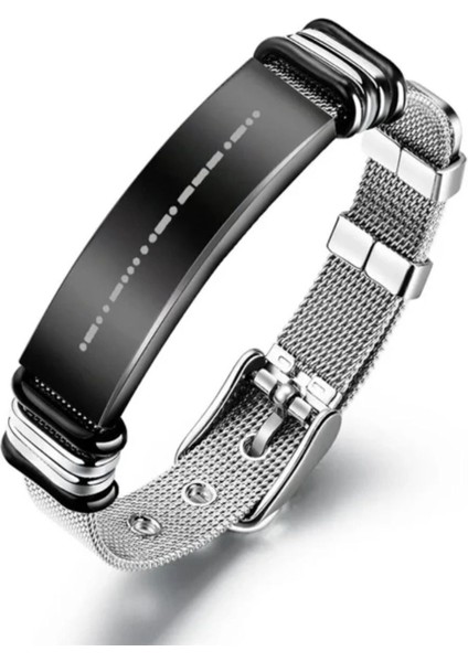 Sonsuza Dek Seni Seviyorum Mors Alfabesi Kodlu Unisex Örgü • Işıklı Kutuda Sevgiliye,eşe Hediye Bileklik