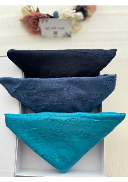 Bambu Kraş Eşarp Indigo Renk modelleri