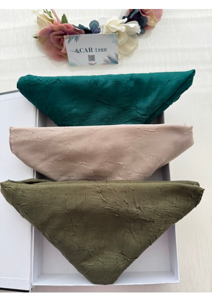 Bambu Kraş Eşarp Zümrüt Yeşil Renk