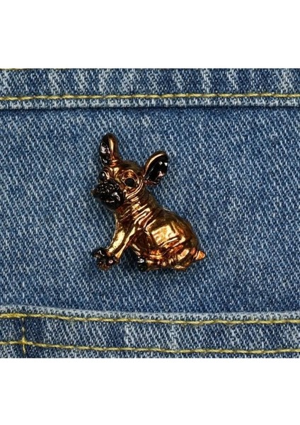 Fransız Bulldog Broş