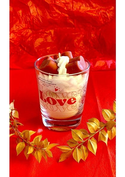 "aşkın Işığı" – Sevgililer Günü Hediyelik Dekoratif Özel Tasarım Papatya Kokulu Mum 250GR ❤️🕯 fiyatları