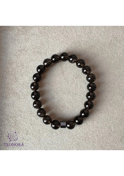 Dumanlı Kuvars Taşlı Bileklik (8mm)