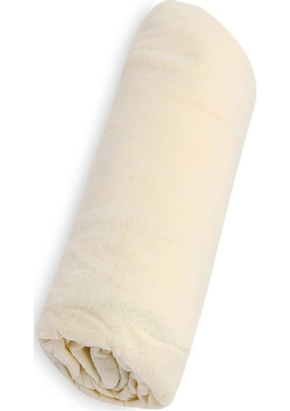 Jersey Penye Pamuklu 100 x 200 cm Tek Kişilik Lastikli Çarşaf Krem fırsatları