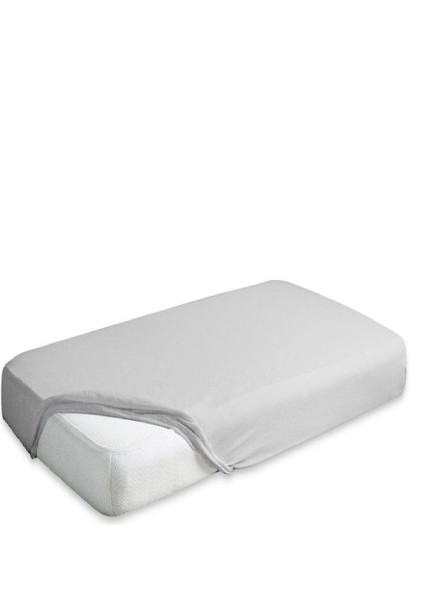 Jersey Penye Pamuklu 100 x 200 cm Tek Kişilik Lastikli Çarşaf Çok Açık Gri indirimleri