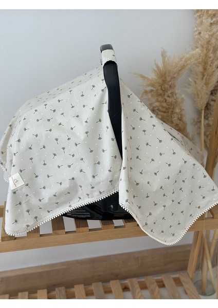 Çift Taraflı Puset Örtüsü+Puset Minderi+Puset Çarşafı 3'lü Set Taş Hindiba fırsatları