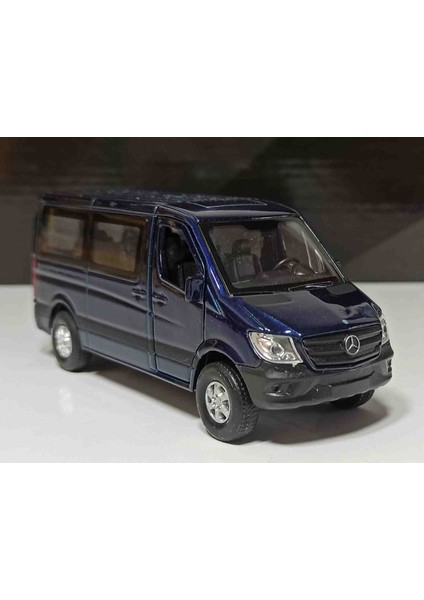 1:32 Ölçek Mercedes Benz Sprinter Traveliner// Camlı Minibüs LACİVERT12 cm