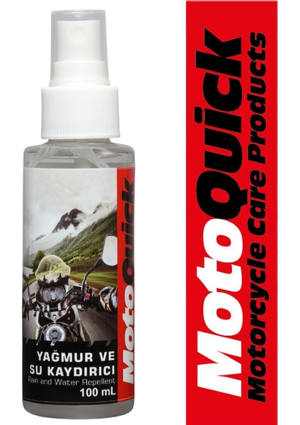 Motoquick Motosiklet Nano Yağmur ve Su Kaydırıcı, Kask Vizörü Su Itici 100 ml