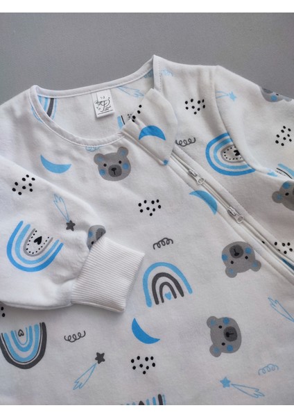 %100 Pamuk Pazen Bebek Uyku Tulumu Oeko-Tex Sertifikalı Alt Değiştirmeye Uygun Fermuarlı Torba Tulum modelleri