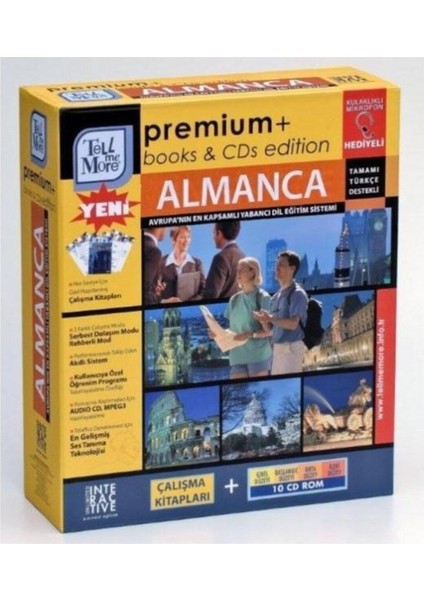 Almanca Eğitim Seti Tell Me More 10 Cd-Rom