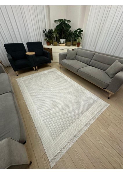 dijital Baskı Yıkanabilir Kaymaz Taban Halı Ince Yazlık Dekoratif Salon ve Oturma Odası Halısı
