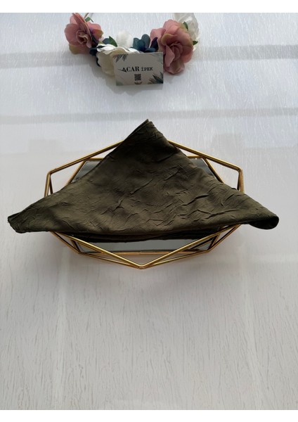 Bambu Kraş Eşarp Haki Renk