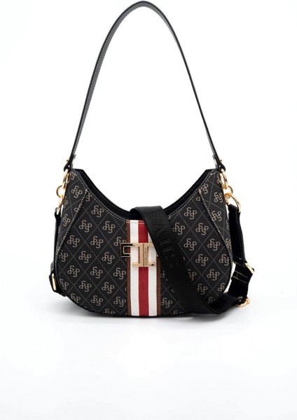 Kadın Çapraz Çanta 1167-45944 Sılver Polo Çapraz Bayan Çantası C178 Füme-Mat Siyah indirimleri