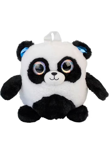 Çocuklar Için Sevimli Peluş Sırt Çantası PANDA25 cm (3-6 Yaş)