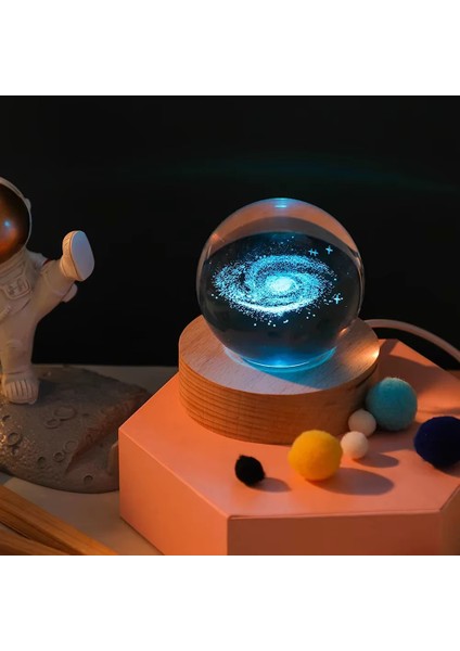 Isme Özel Büyük Boy Işıklı Ahşap Kaideli Toz Bulutu Cam Küre 8 cm ve Anahtar Seti fırsatları