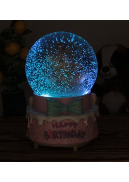 Happy Birthday Yazılı Büyük Boy Püskürtmeli Işıklı Müzikli Kar Küresi fiyatları