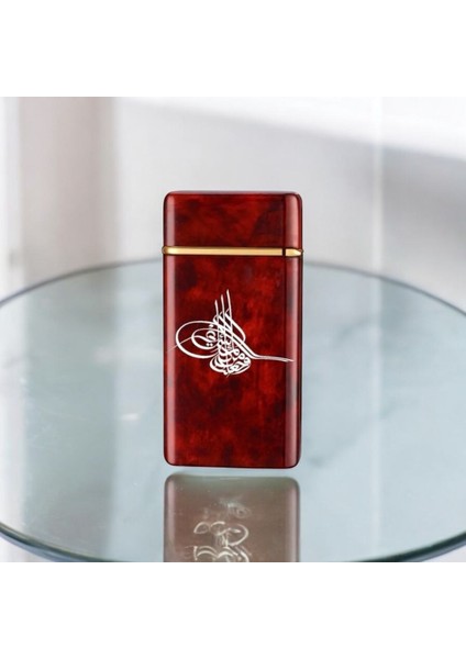 Isme Özel Turbo Jet Işıklı Saatli Çakmak Çift Yön Baskı modelleri