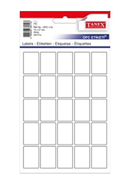 Etiket OFC-112 19X27 250 Adet 10 Lu 2 Paket