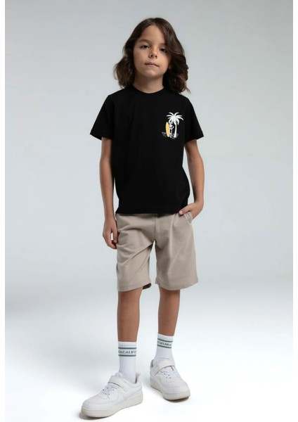 Pamuk Erkek Çocuk Bermuda Takım 3542